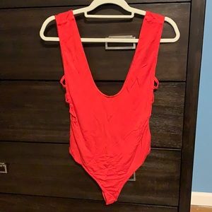Women’s Red Bodysuit